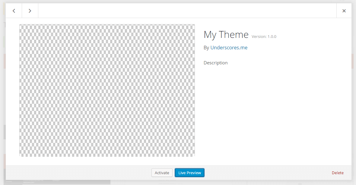 underscore theme preview - Codershood
