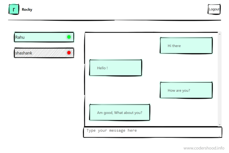 Real Time Private Chatting App Using React Golang And Mongodb Home Page Codershood